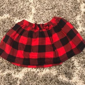 Buffalo plaid Carter’s skirt